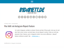 Tablet Screenshot of indanett.de